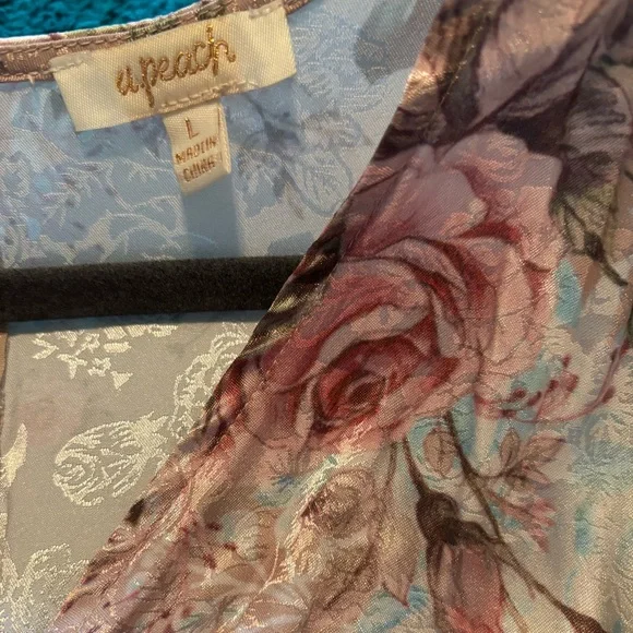 Floral Puff Sleeve Wrap Dress - Picture 3 of 3